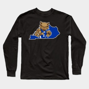 Kentucky Fierce Cat Long Sleeve T-Shirt